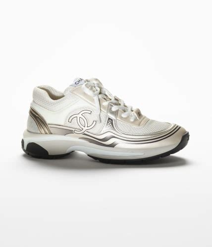 chanel shoes silver|chanel sneakers men.